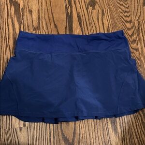 Lululemon Navy Blue Activity Skirt with Built-in Shorts